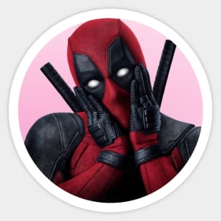 ryan reynolds  with character Sticker